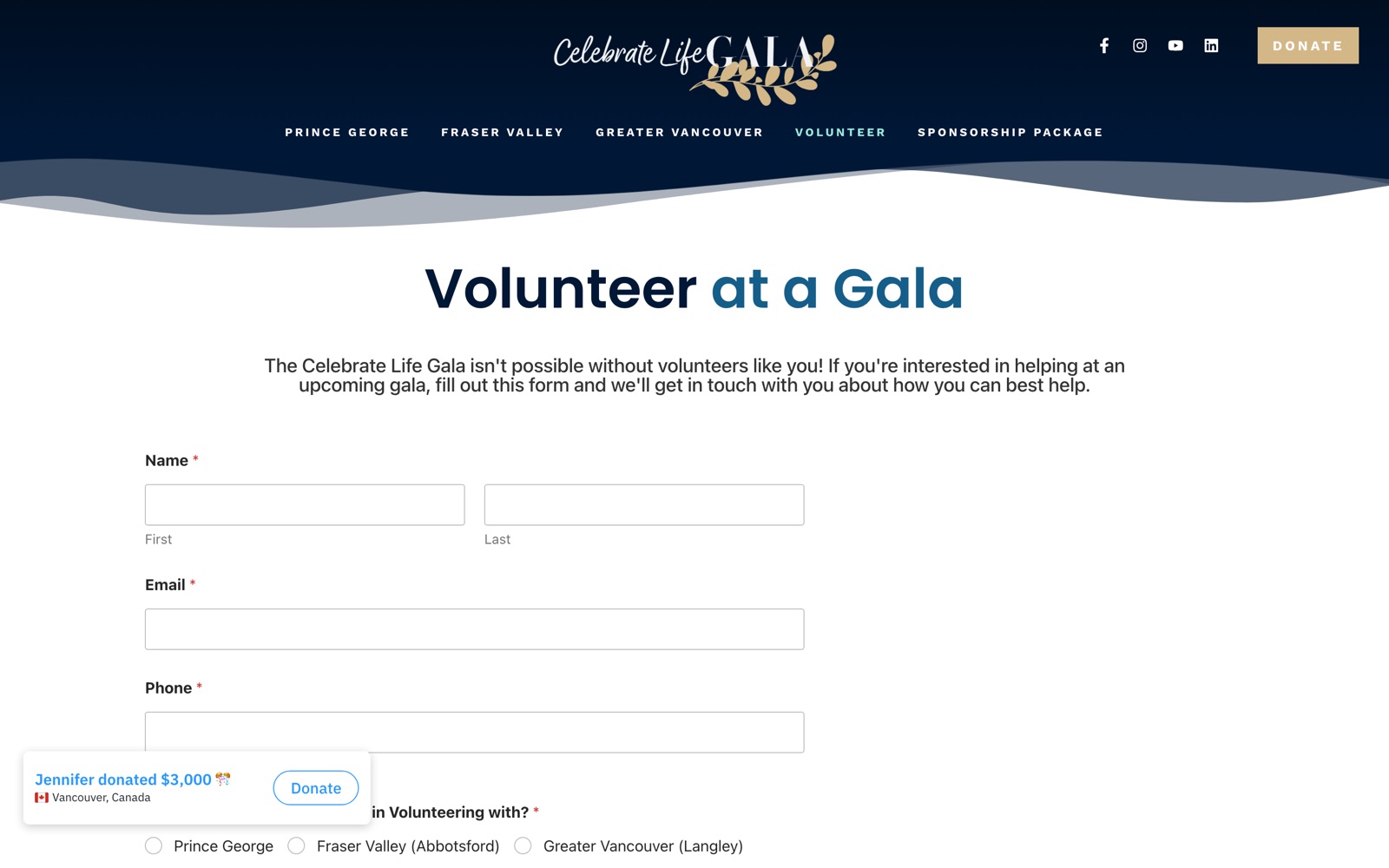 Celebrate Life Gala screenshot